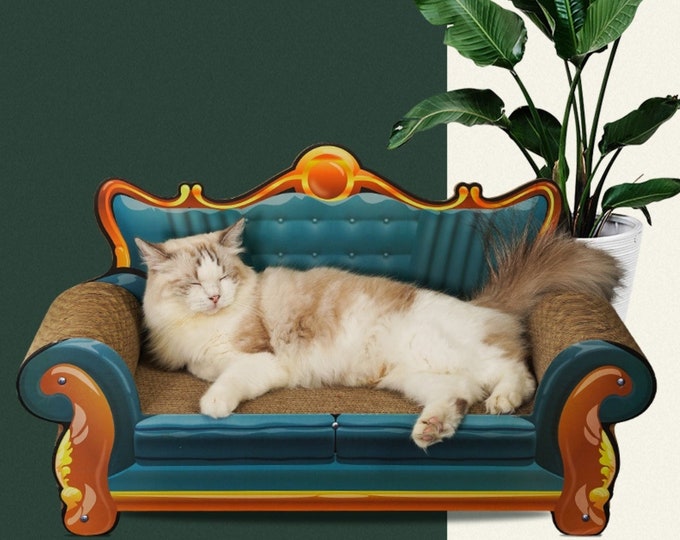Luxury Cat Scratch Couch Cat Scratching Bed & Replacement Etsy