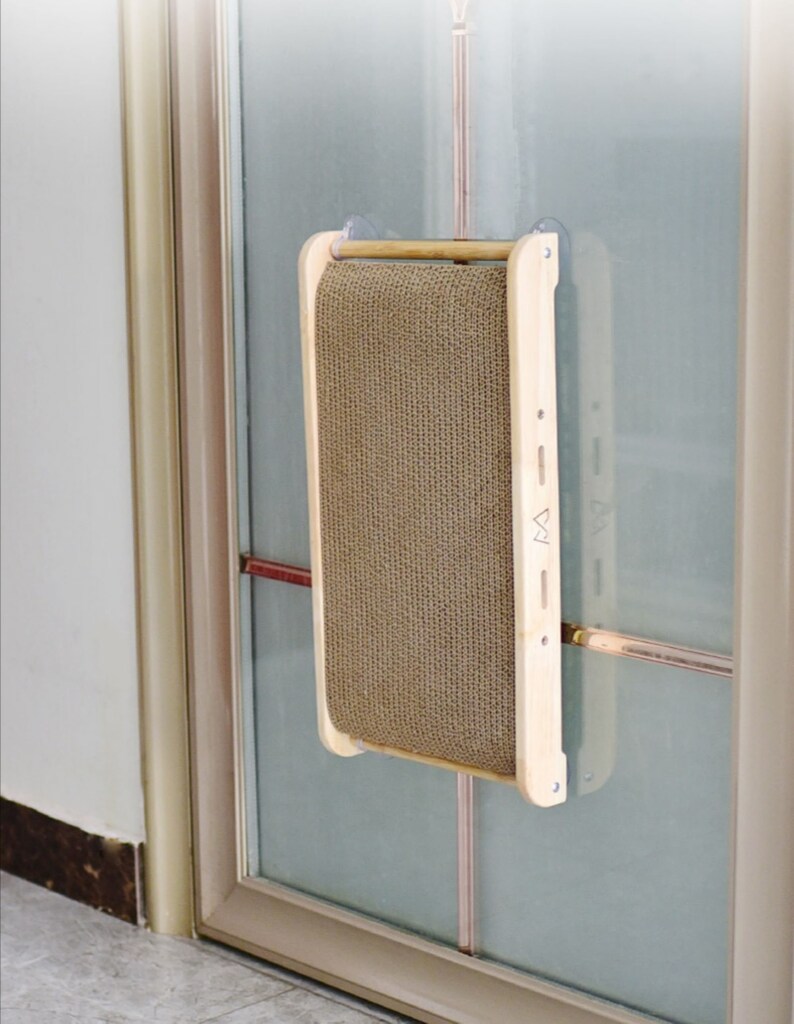 Bamboo Cat Tree Tower Wall Mounted Scratching Post Climbing Etsy