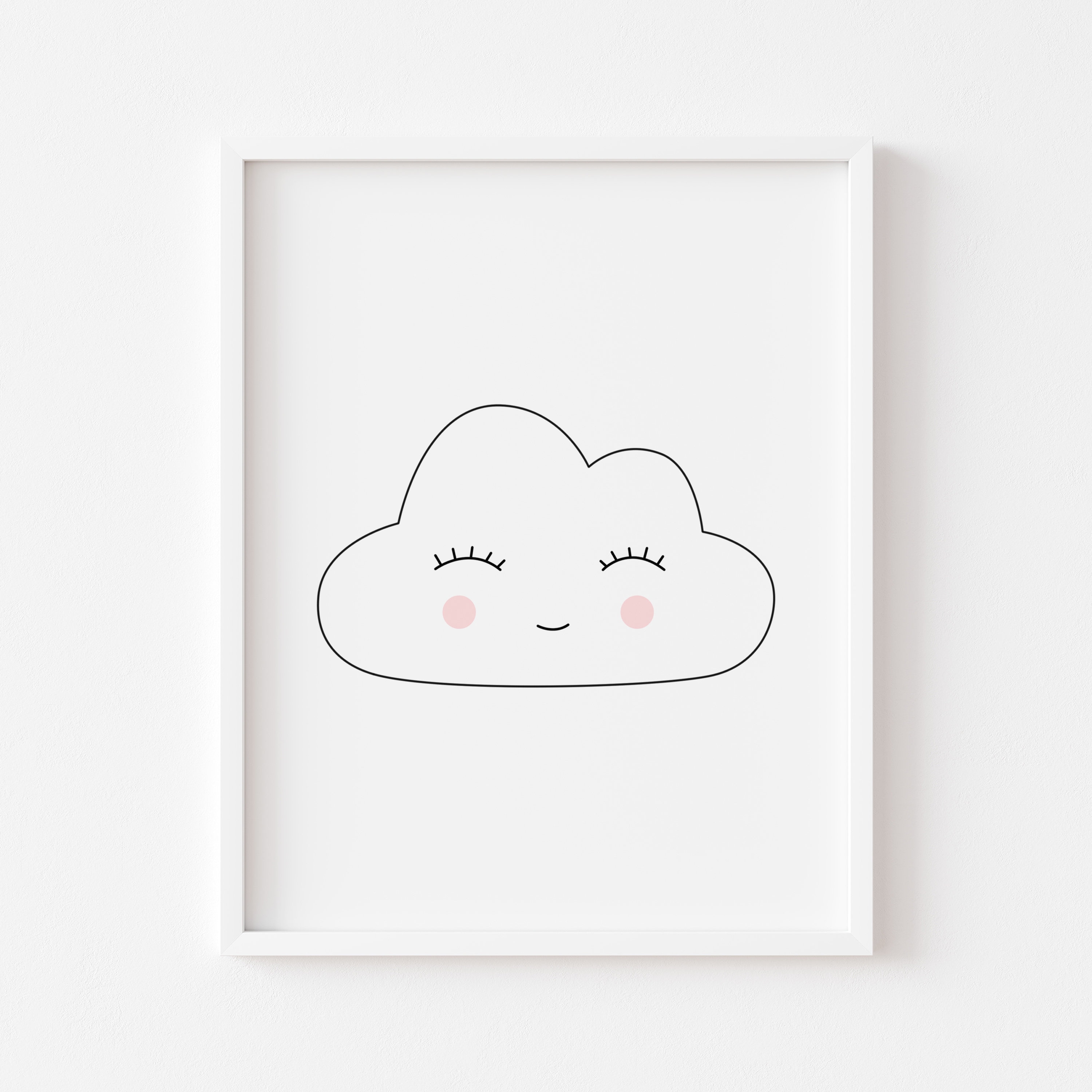 Baby Cloud printable wall art Cloud nursery poster Baby Etsy