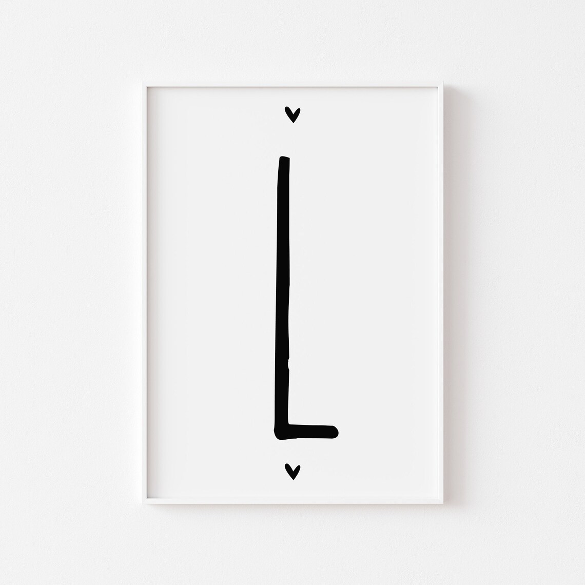 Kids Letter L print Black and white Letter L print download | Etsy