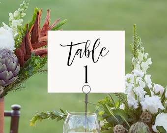 Printable Wedding Table Number Card, Seating Table Card Template, Rustic Wedding, Instant Download, 100% Editable, Digital #018-103TC
