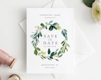 save the date template etsy save the date card template