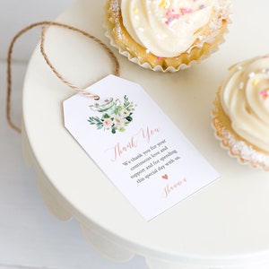 Tea Wedding Favor Tag Template, Thank You Tag, Tea Party Bridal Shower Tag, Welcome Bag, INSTANT DOWNLOAD, Editable, Templett #085-151FT