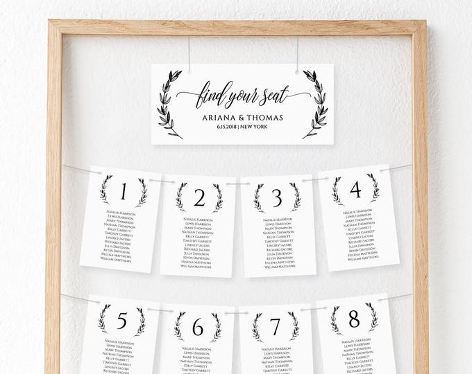 Unique Seating Arrangement Template - Instantly Download & Edit