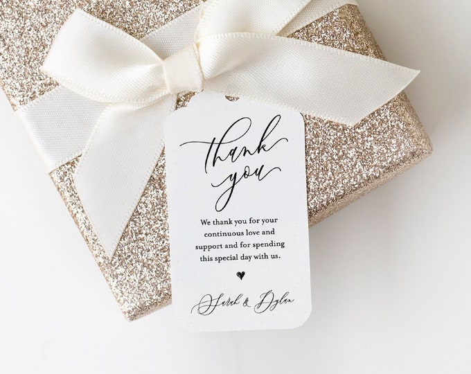 Thank You Wedding Tag, Favor Tag Template, Bridal Shower Tag, Birthday Party Favor Tag, Printable, INSTANT DOWNLOAD, 100% Editable #113FT