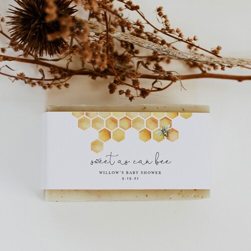 Printable Bee Favor Tag Template Honey Bee Baby Shower Thank | Etsy