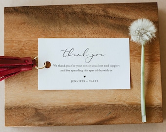 Minimalist Favor Tag for Bridal Shower or Wedding, Modern Thank You Tag, INSTANT DOWNLOAD, Editable Text, Printable, Templett #045-199FT