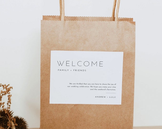 Welcome Bag Letters – Erickson Design