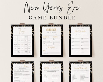 2024 New Years Eve Game Bundle, 10 NYE Party Games, Mad Libs, Trivia, Bingo, What's on Phone, Drink If, Resolutions, Instant #NYG-BUNDLE