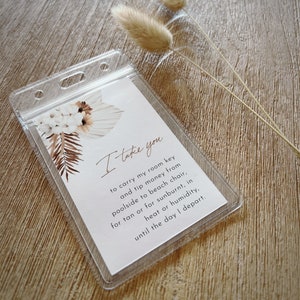 Modèle d'étiquette de carte clé de salle de mariage, poche de carte clé imprimable Boho Palm, mariage de destination, téléchargement immédiat, Templett #0028A-110RKH
