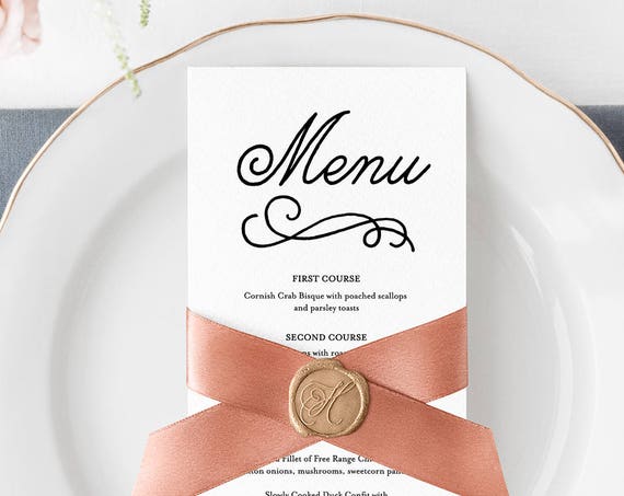 menus minty paperie