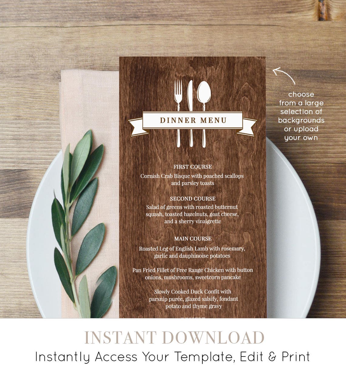 printable-menu-card-template-wedding-dinner-menu-instant-etsy