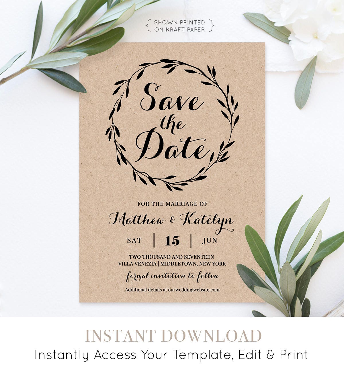 Free Printable Save The Date Cards Templates