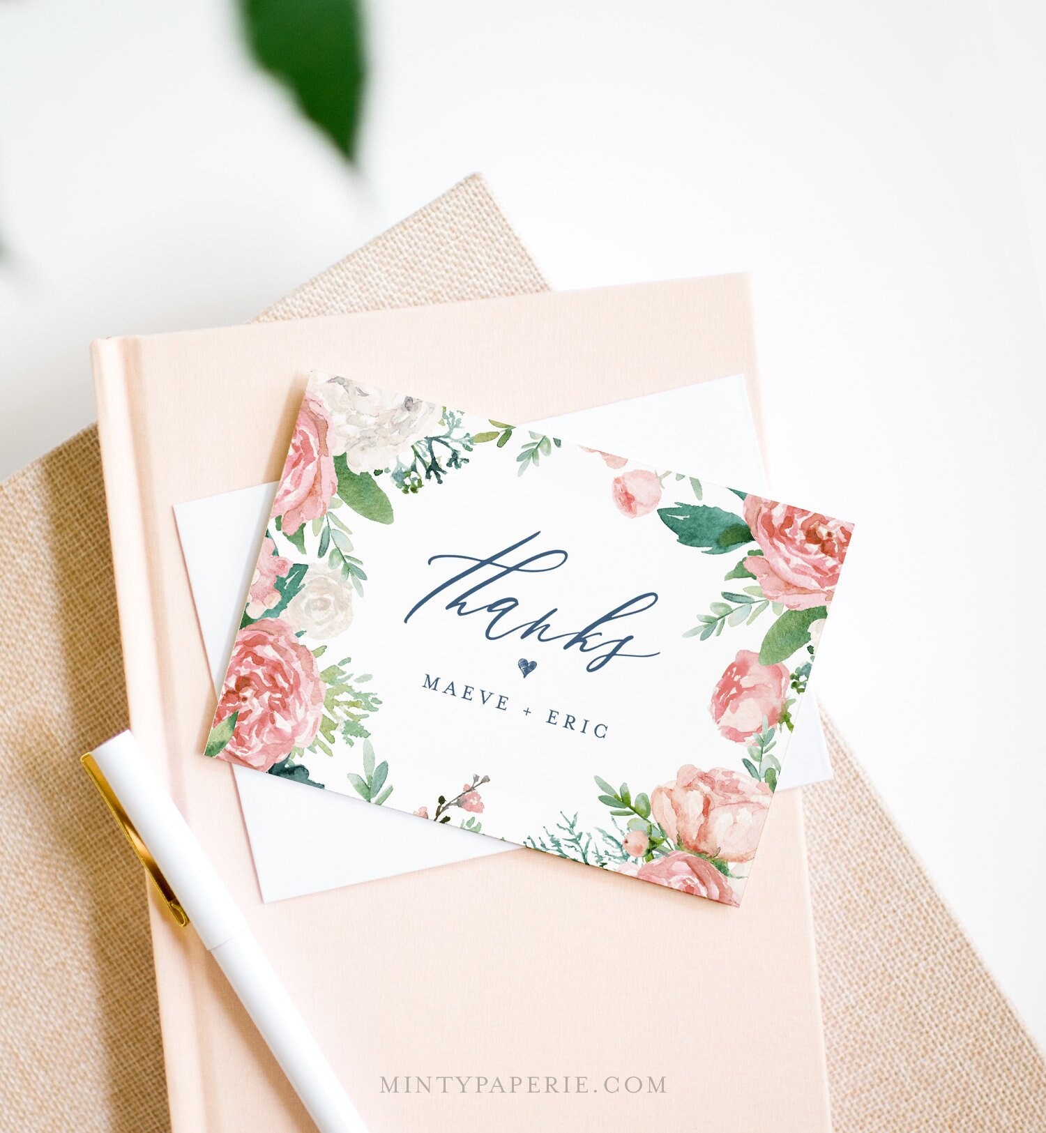 Thank You Note Cards Template
