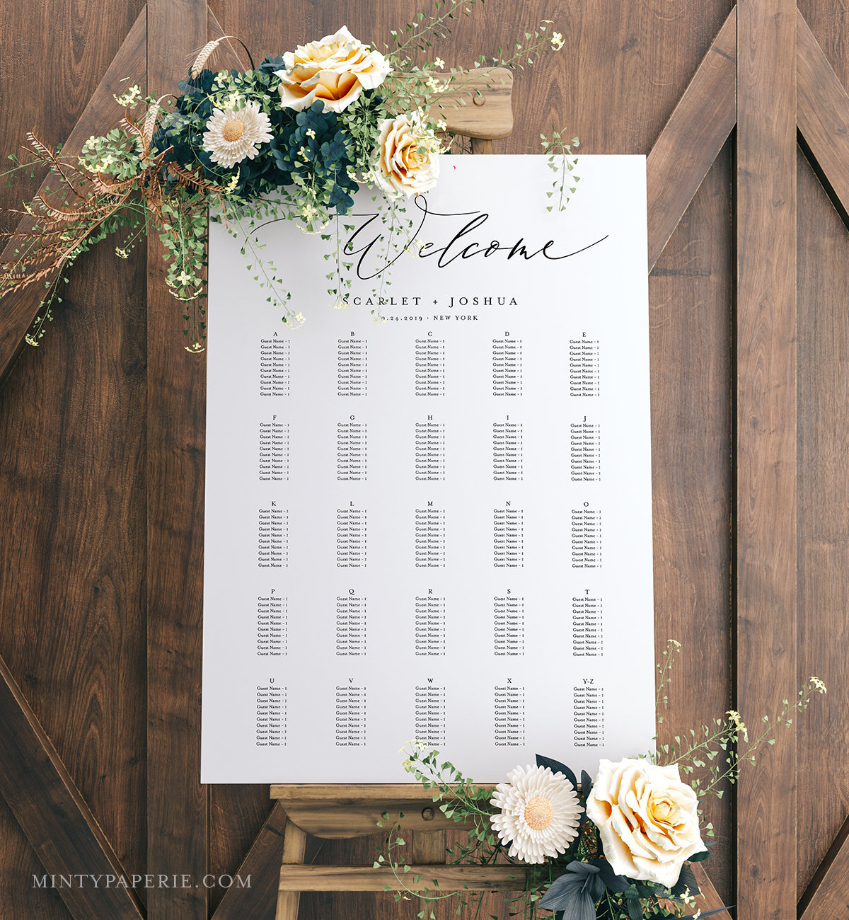 Alphabetical Seating Chart Template from i.etsystatic.com