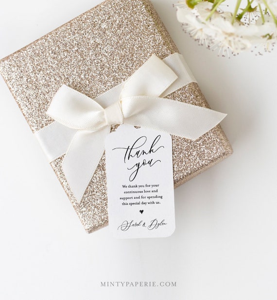 Thank You Wedding Tag, Favor Tag Template, Bridal Shower Tag, Birthday Party Favor Tag, Printable, INSTANT DOWNLOAD, 100% Editable #113FT