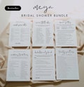 MEGA Bridal Shower Game Bundle, 36 Games, Minimalist Wedding Shower Games, 100% Editable Templates, Instant Download, Templett #0031BGB