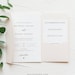 Minimalist Pocket Wedding Invitation Set, Modern Elegant Invite & Enclosure Cards, Instant Download, 100% Editable Template, Templett #008PF