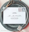 Printable Envelope Template, Custom Wedding Address Template, Editable Text, Calligraphy Address, Instant Download, A7, A6, A1 #003-107EN