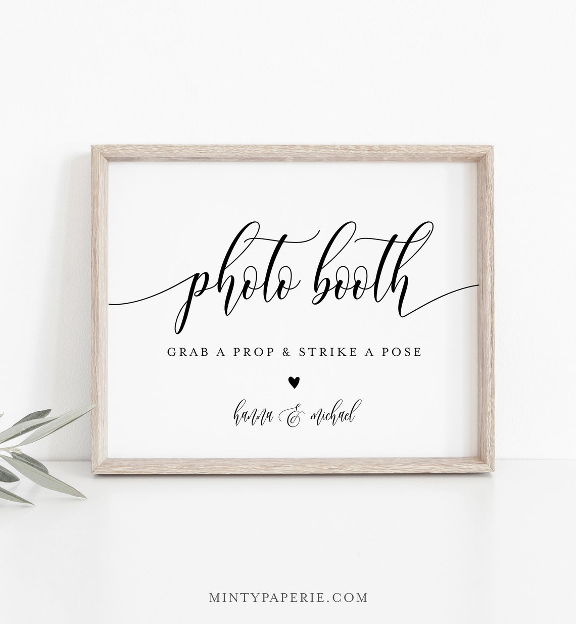 Photo Booth Sign Printable Wedding Photo Booth Props | Etsy