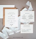 Minimalist Wedding Invitation Set, INSTANT DOWNLOAD, Modern, Simple, Elegant, Editable Template, Invite, RSVP, Details, Templett #008C