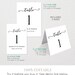 Table Number Card, Printable Wedding Table Card Template, Table Seating ...