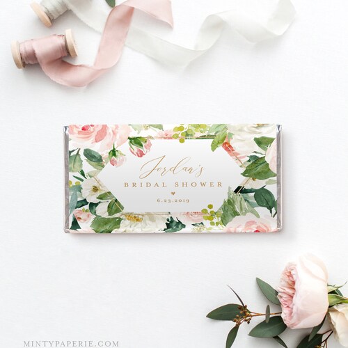 Printable Chocolate Bar Wrapper Bridal Shower Favors Candy - Etsy