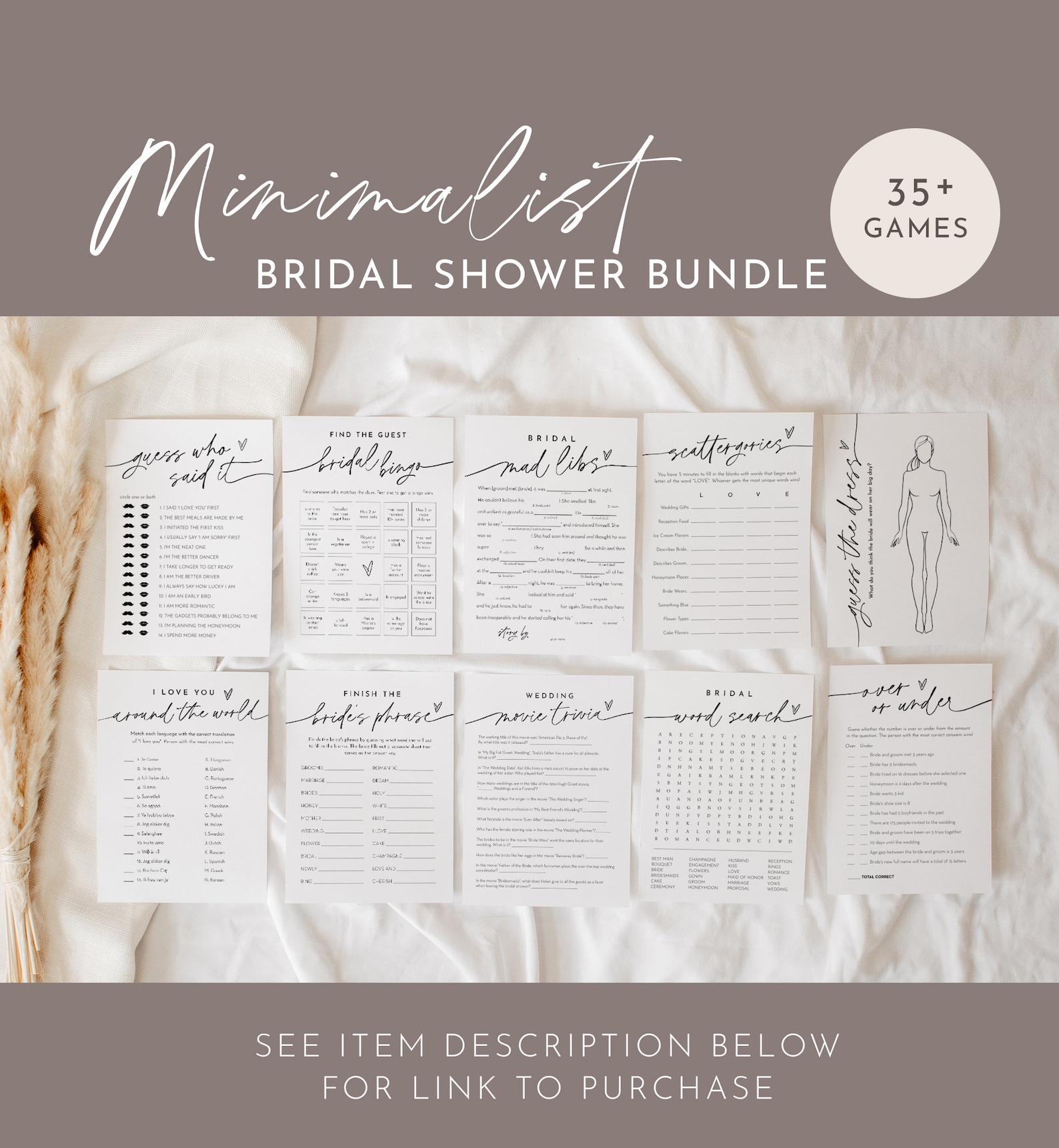 How Many Kisses Bridal Shower Game Hershey Kisses Game Etsy