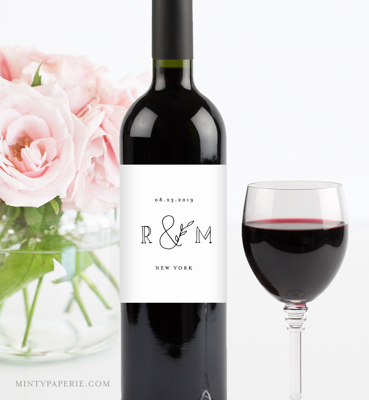 SelfEditing Wine Label Template, INSTANT DOWNLOAD, 100 Editable SelfEditing Wine Label Template, INSTANT DOWNLOAD, 100 Editable