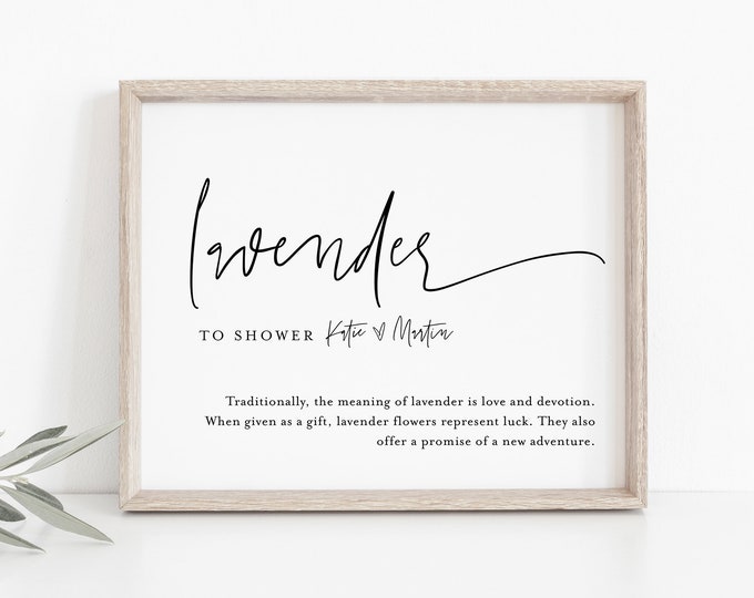 Lavender Toss Sign, INSTANT DOWNLOAD, Editable Template, Printable Modern Wedding Lavender Confetti Send Off, Ceremony Exit, 8x10 #0009-27S