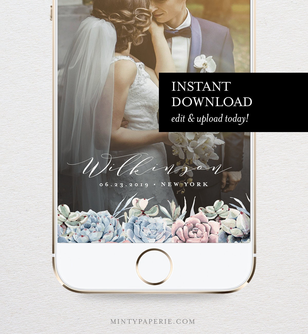 Snapchat Wedding Filter Template from i.etsystatic.com