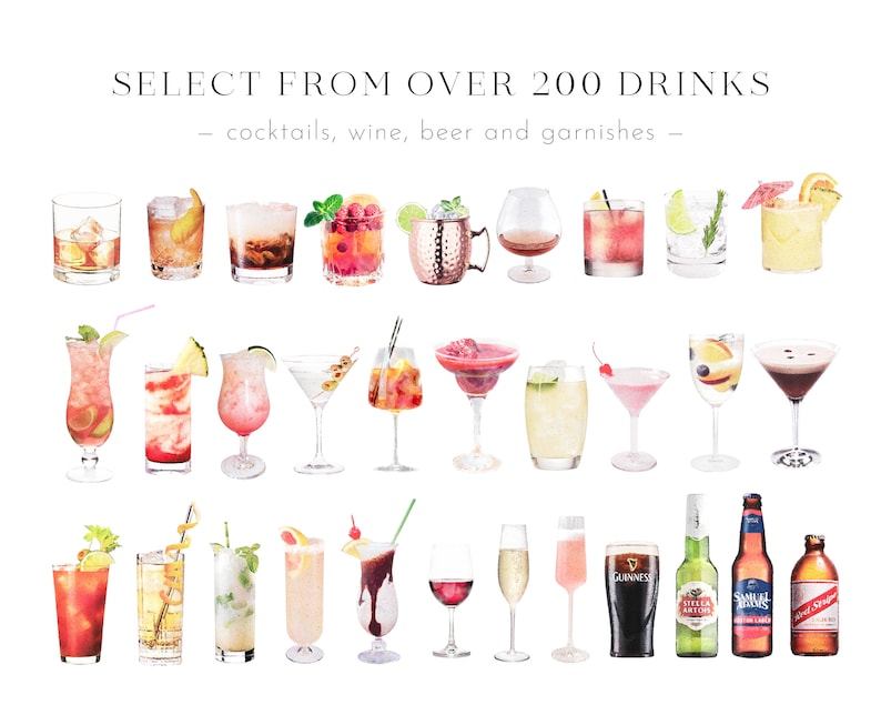 Martini Bar Sign Signature Drinks Sign Signature Bar Menu Etsy