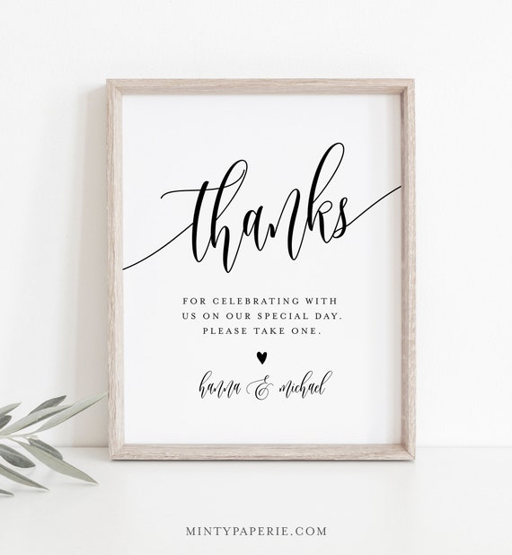 Wedding Favors Sign Editable Template Printable Favors Card - Etsy