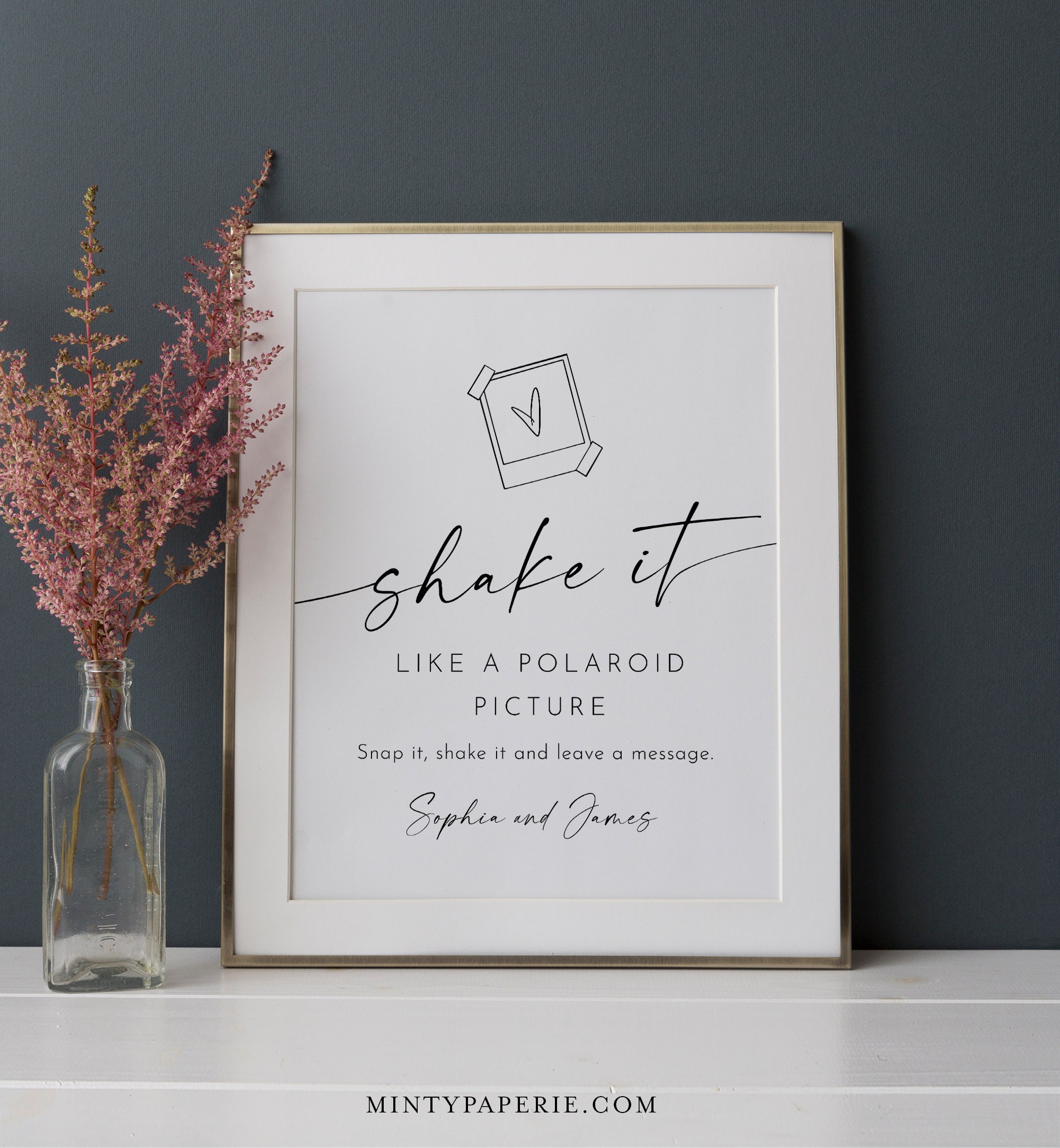 Buy SIGNS Polaroid Guest Book Funny Rustic Wedding Funny Wooden Wedding  Funny Shake It Like A Polaroid Picture Wedding Guest Book Online at  desertcartEcuador