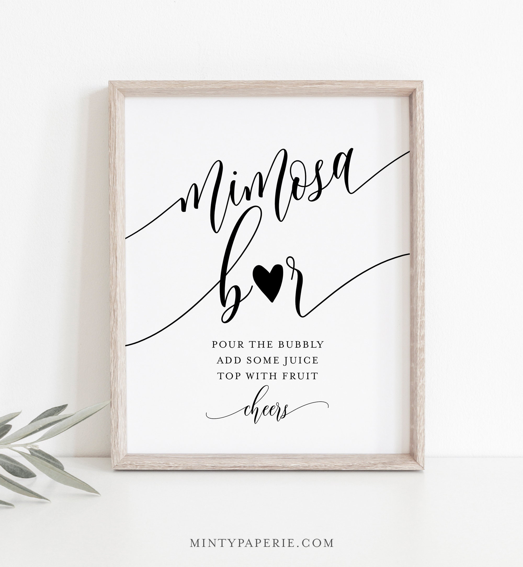 Mimosa Bar Bridal Shower Sign  Printable Space Cowgirl Bridal