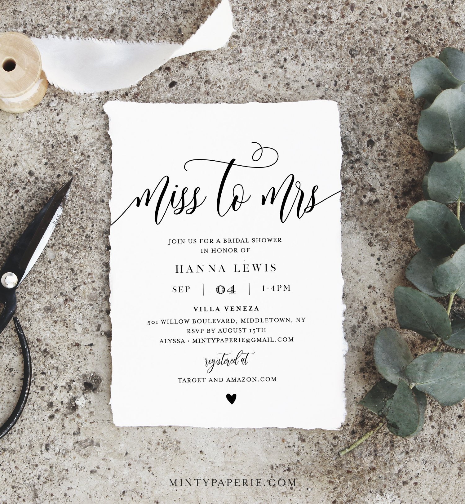 Bridal Shower Invites Classic Bridal Tea Invitation Template Minimalist Wedding Shower Editable Instant Download