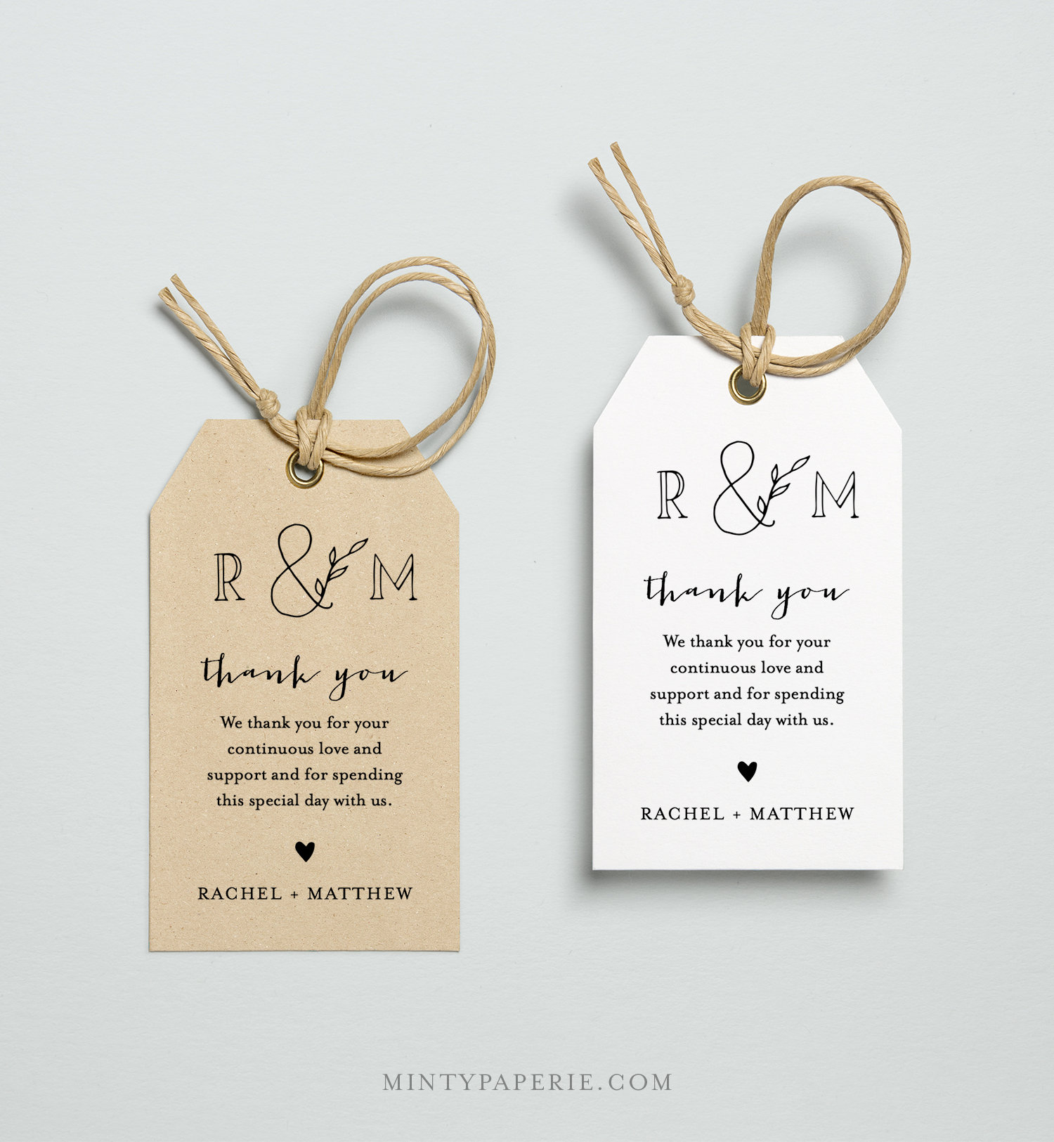 Wedding Thank you Tags