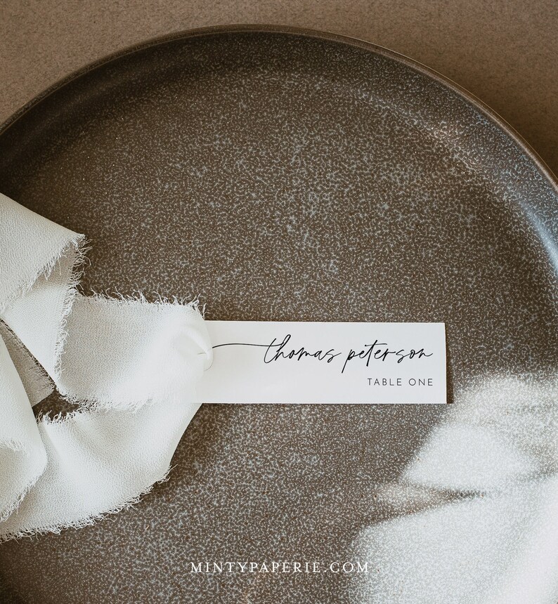 Image 7 for Place Card Template 6 Per Sheet