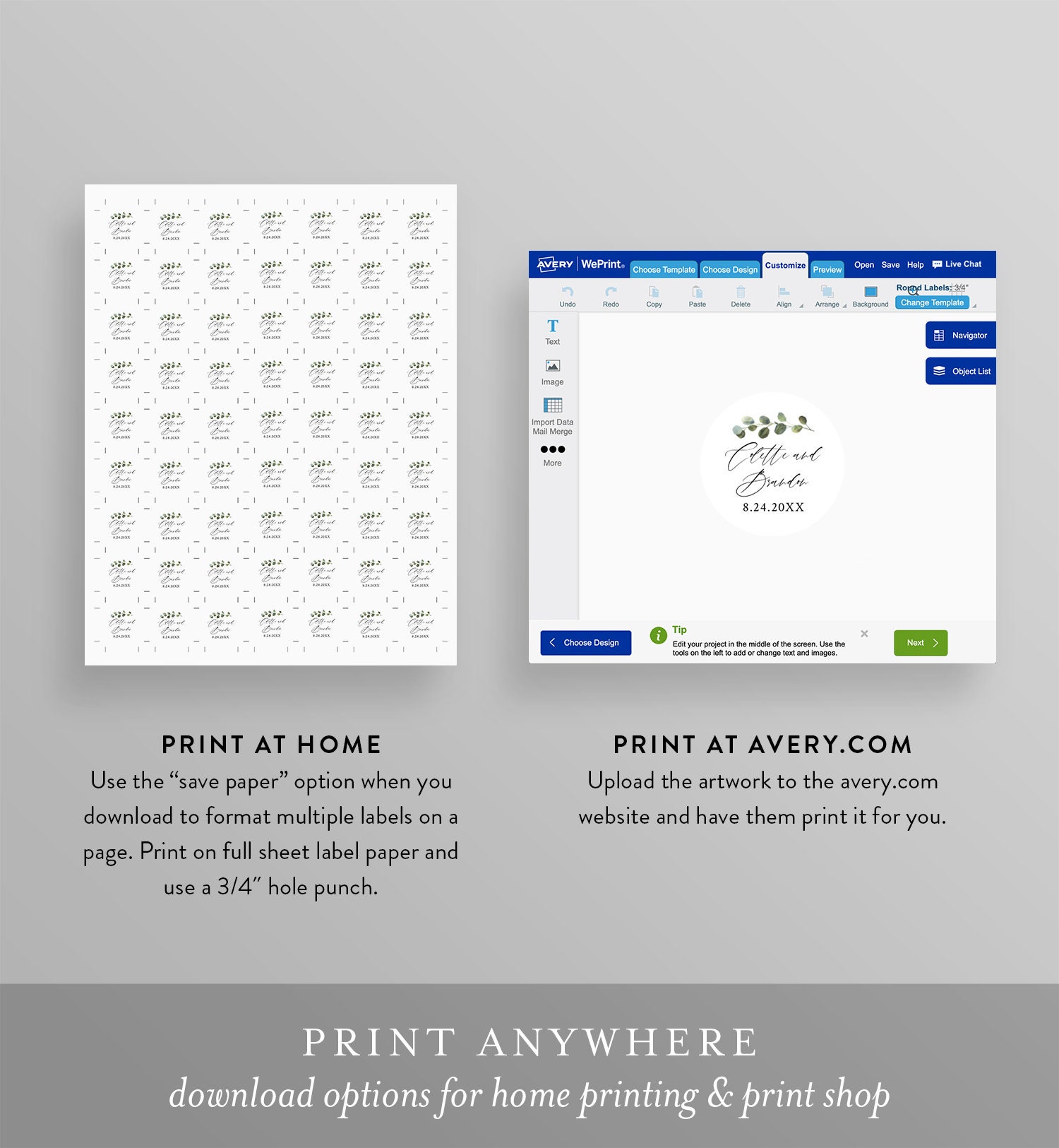 Hershey Kiss Sticker Template, Printable Hershey Kiss Labels, Greenery