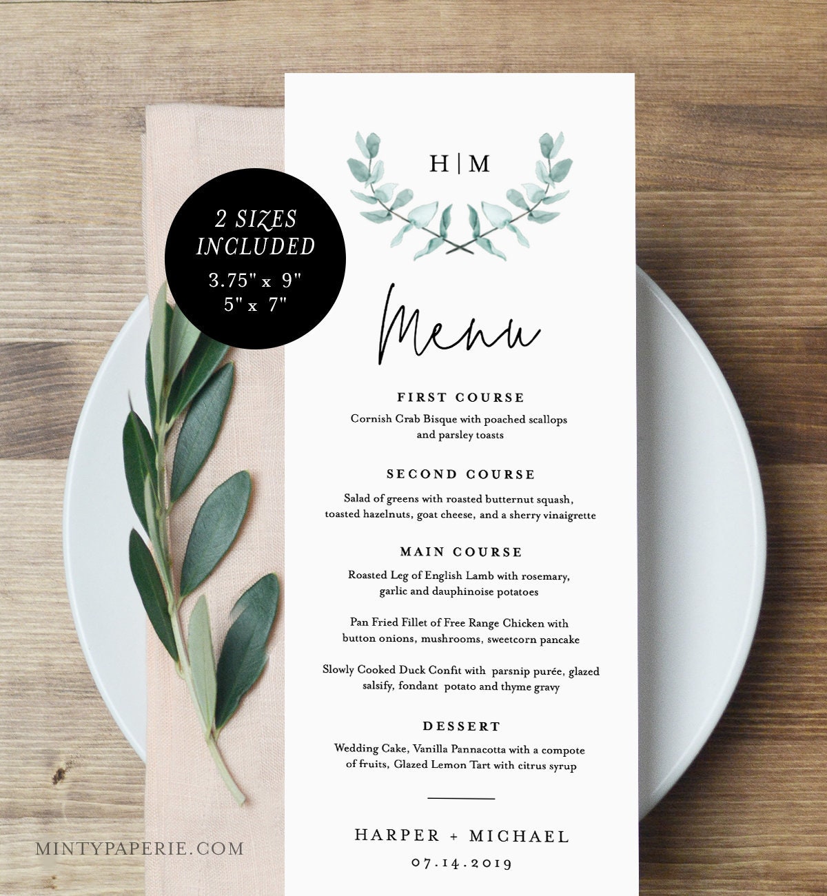 watercolour Editable pdf DIY Printable Decorations Event Menu INSTANT DOWNLOAD Templett Wedding Menu gold foil Food Menu