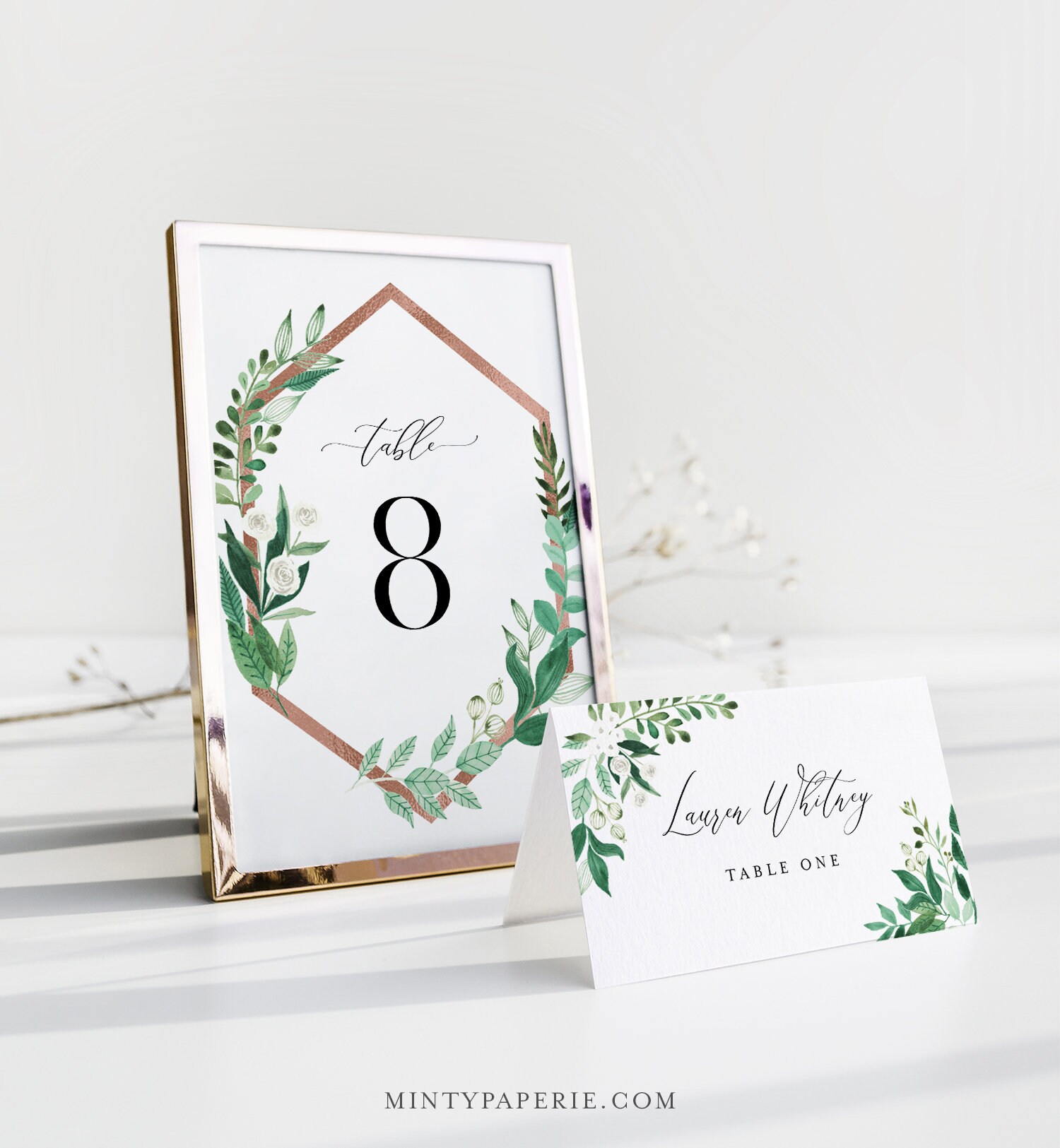 Table Number Cards Template