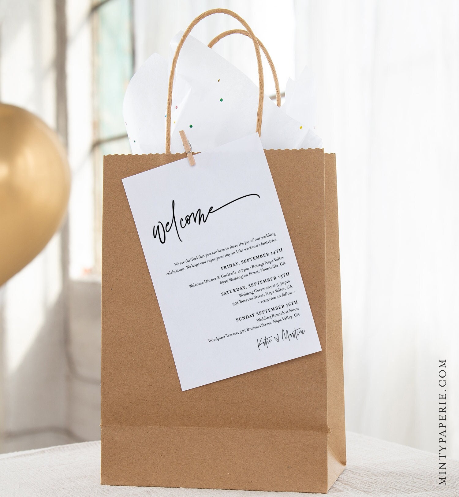 Wedding Welcome Bag - Hotel Welcome Bag - Wedding Favor Bag - Welcome Bag -  Kraft Welcome Bag - Rustic Wedding Bag - Wedding Favor — ECLetters