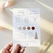 Bridesmaid Info Card Template, Bridal Party Info Card, Bridesmaid Information Card, Modern Minimalist Bridesmaid Infographic #0009-102BIC