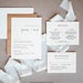 Modern Wedding Invitation Set, Simple, Minimalist, Clean Wedding Invite, RSVP, Detail, Editable Template, Instant Download, Templett #095A