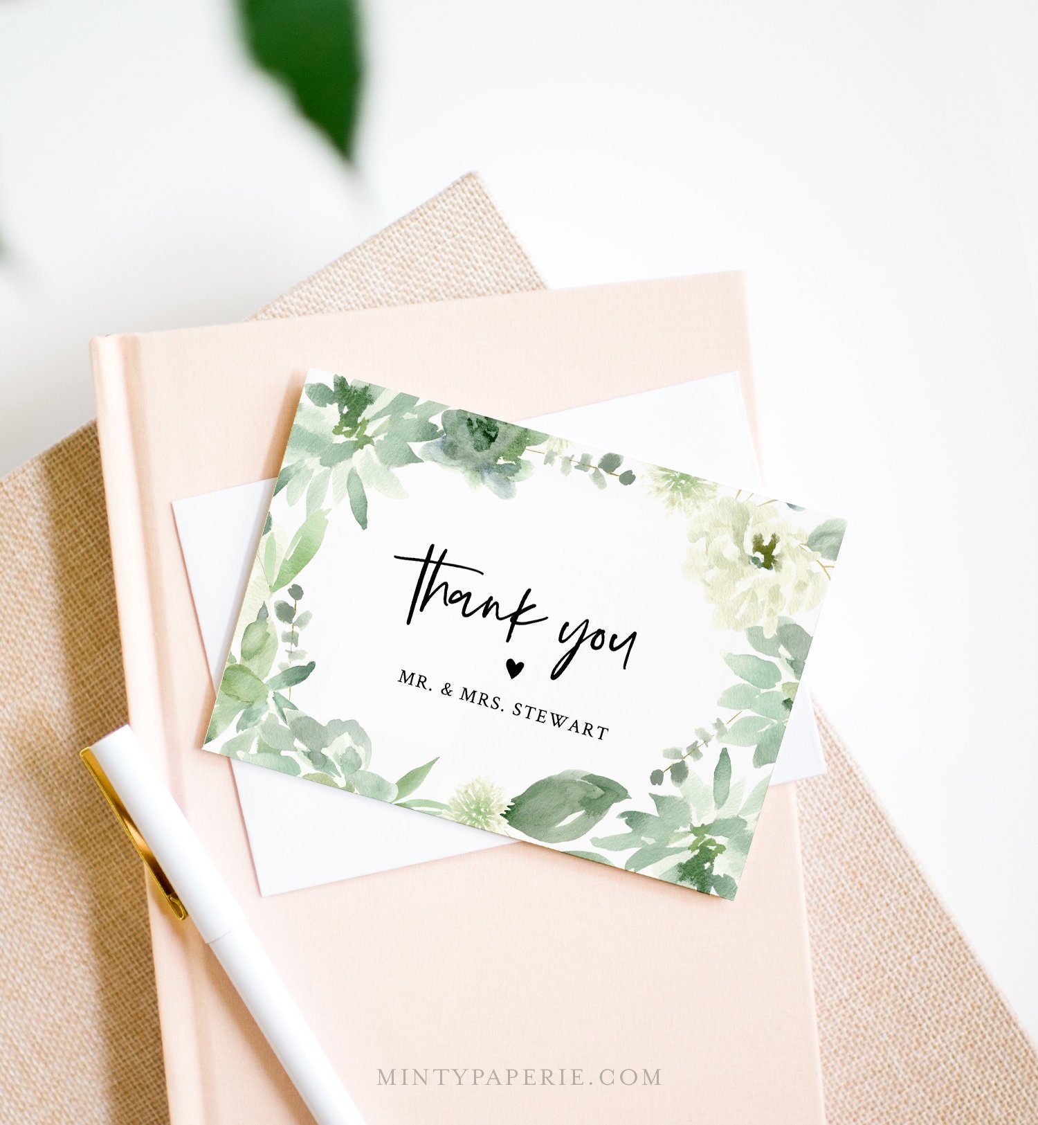 Thank You Note Cards Template