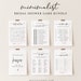 32 Bridal Shower Games, MEGA Bundle, 100% Editable Templates, Printable, Minimalist, Minimal, Simple, Instant Download, Templett #0009BGB 