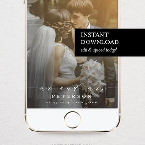 Minimalist Wedding Bundle, Classic Wedding Essential Templates, Invitation Suite, 100% Editable Text, Instant Download, Templett 037-BUNDLE image 9