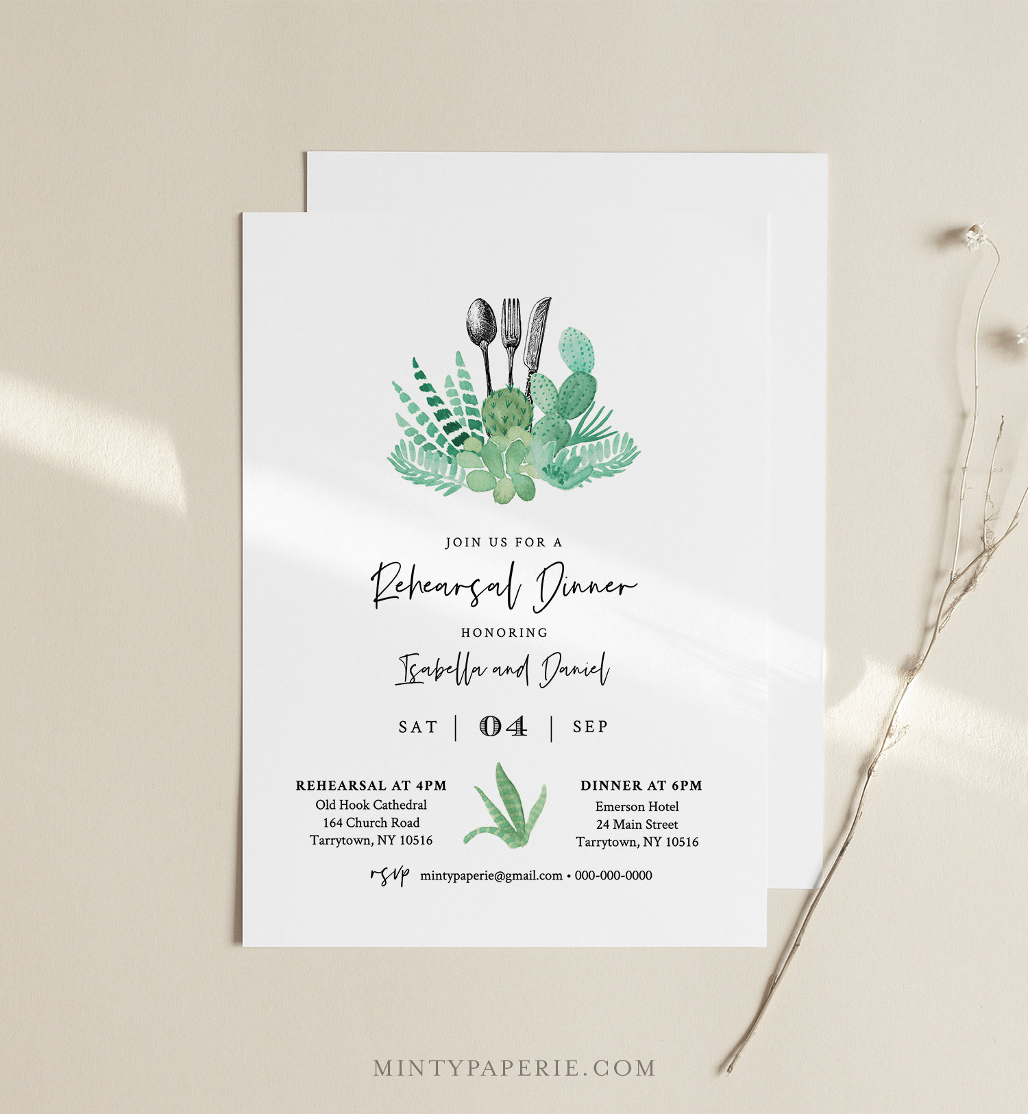 Rehearsal Dinner Invitation INSTANT DOWNLOAD, 100% Editable Template, Printable Wedding