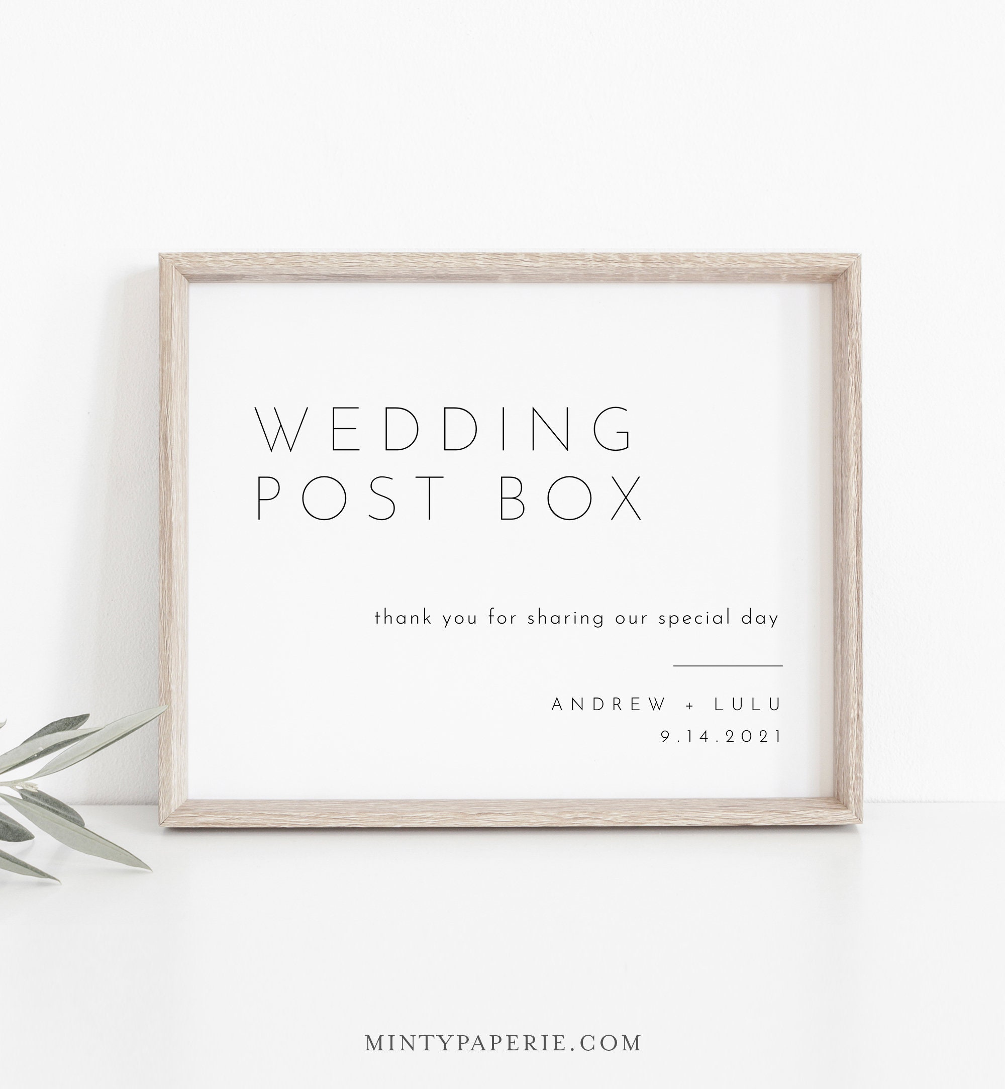 Wedding Post Box Sign, Wedding Card Sign, Minimalist Modern Postbox Wedding Post Box Sign, Wedding Card Sign, Minimalist Modern Postbox