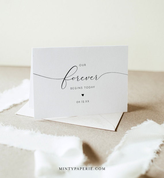 Wedding Day Note To My Groom / Bride On Our Wedding Day Our Etsy